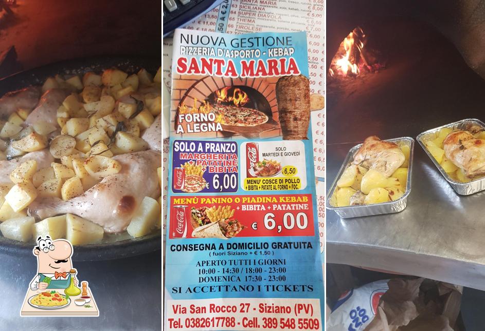 Platti al Pizzeria Santa maria