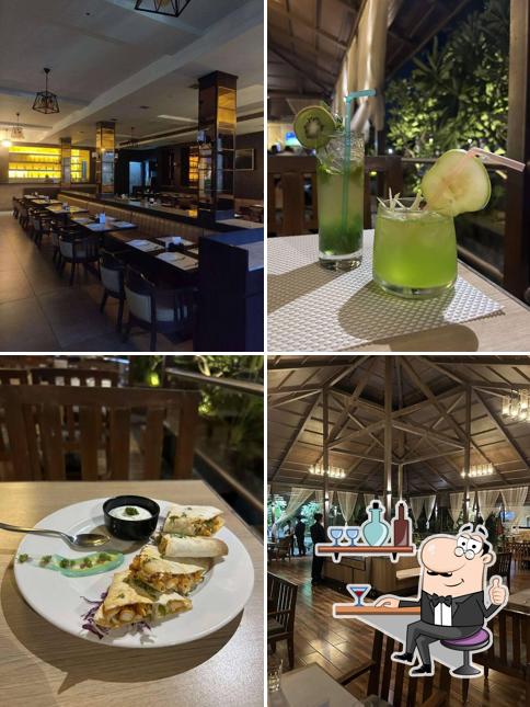 The interior of Hotel Blu Grass Banquet Fine Dine Restaurant