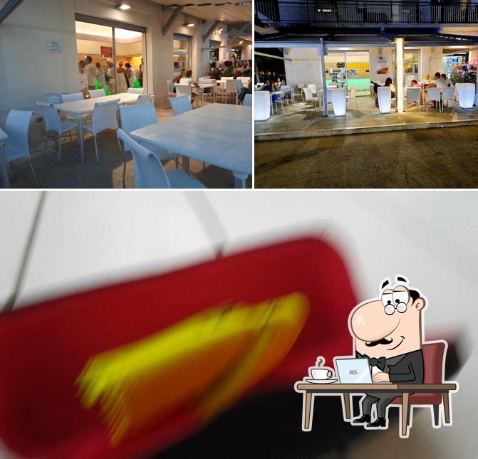 Guarda la foto che raffigura la interni e cibo di Lo Spuntino Pizza & Food