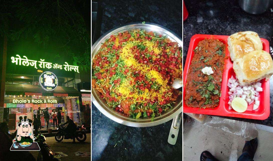 Food at Bhole's Rock and Rolls SK open mall College Road Nashik