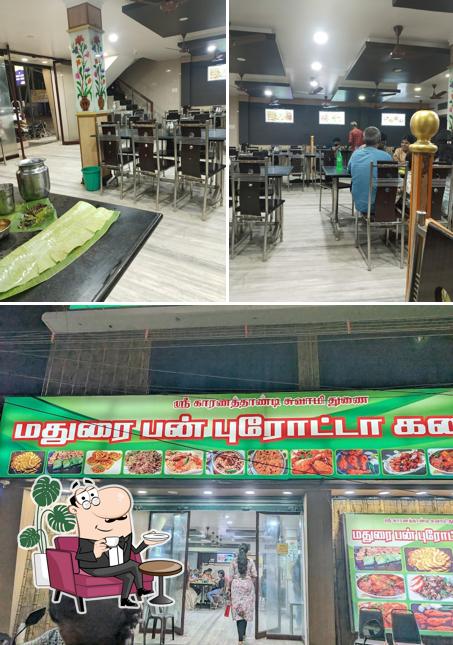 The interior of Madurai bun parotta