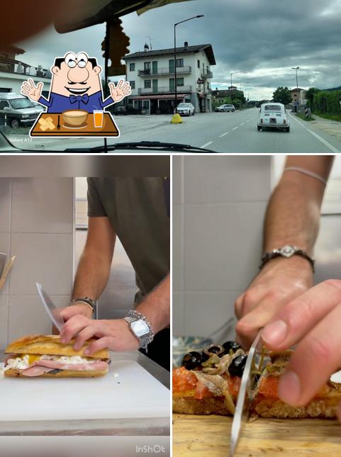 La foto di cibo e esterno da Bar La Sosta