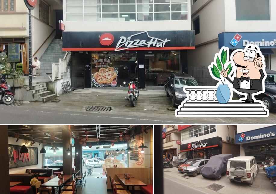 Among various things one can find exterior and interior at Pizza Hut Tadong, Gangtok