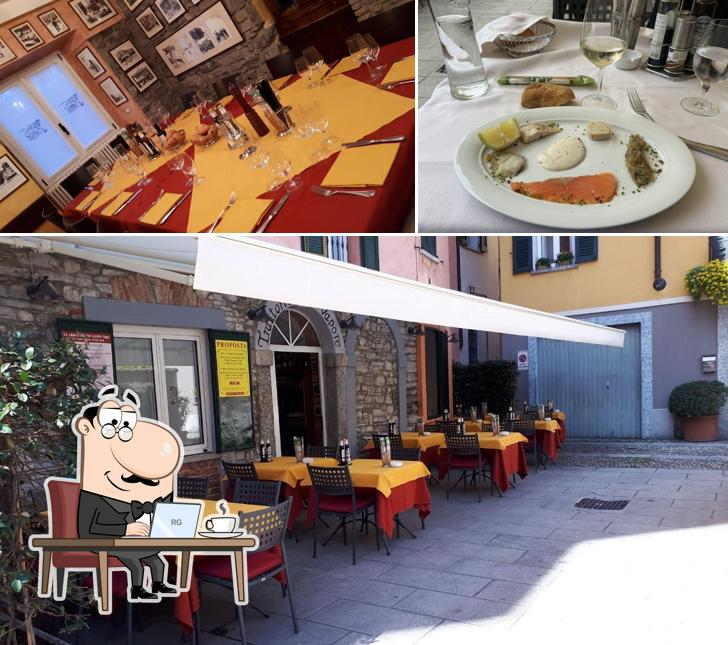 Gli interni di Trattoria del Vapore