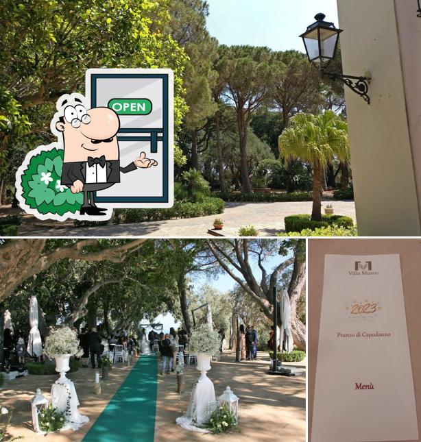 Goditi la vista dall'area esterna di Villa Musco