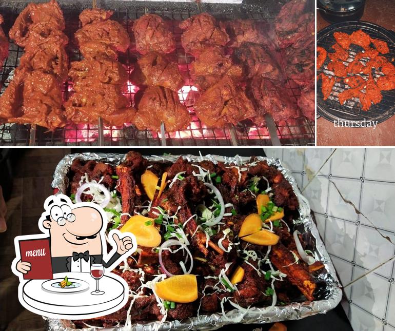 Food at Azad Tikka point