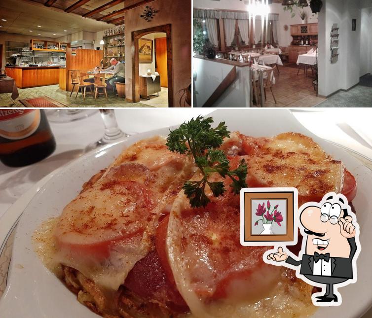 Questa è la immagine che mostra la interni e cibo di Restaurant Ochsen