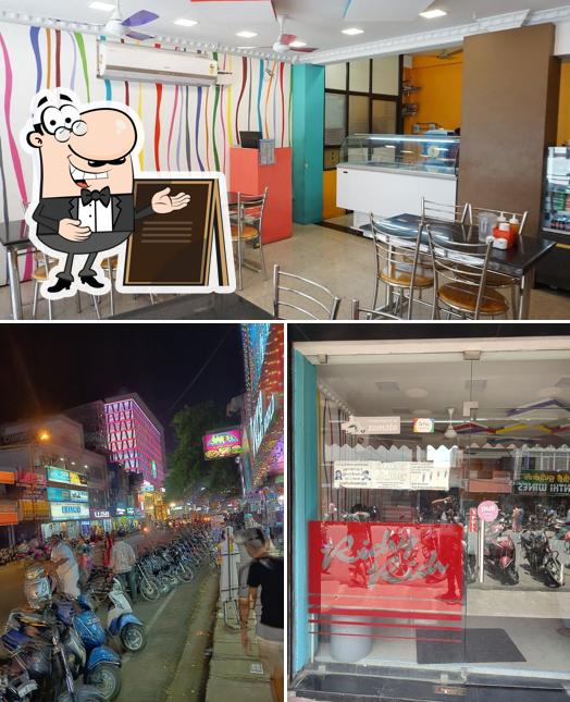 The restaurant's exterior and interior