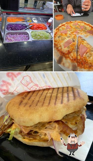 Panino con maiale stirato al Orient Döner Kebab, Pepito, Pide & Pizza