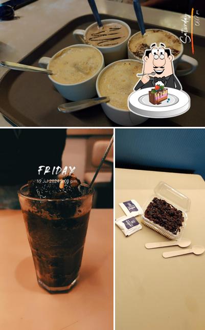 Chocolate cake at YB’S BREWING