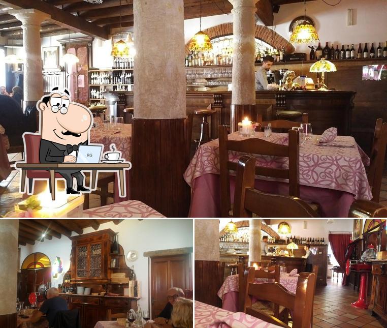 Gli interni di Osteria del Mare La Scala