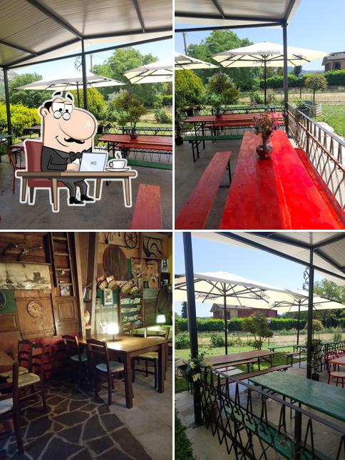 Gli interni di Le Janare. Ristorante, paninoteca, bar