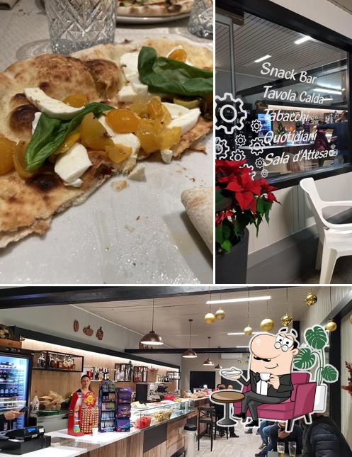 La interni e cibo del ristorante