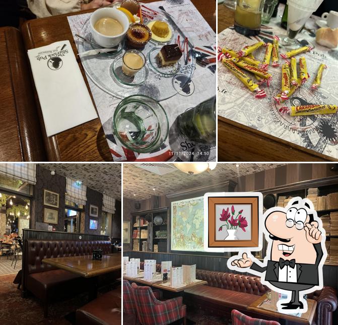 Installez-vous à l'une des tables de The Sherlock Pub Verdun