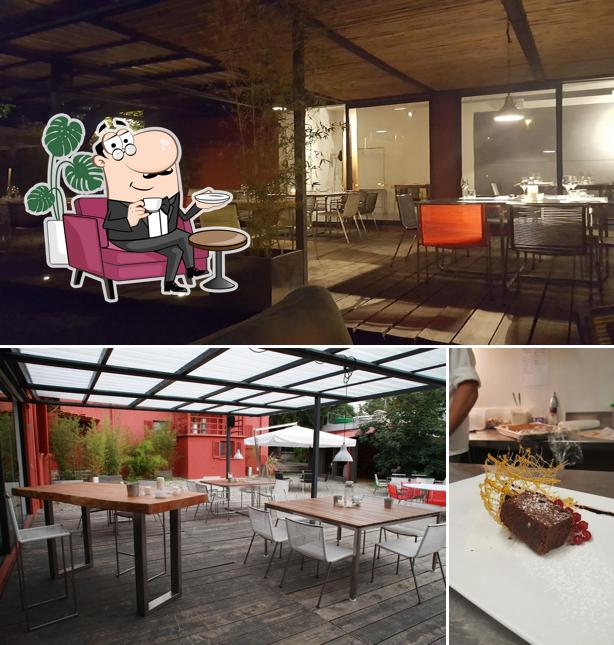 Gli interni di Dom Pesce e Champagne Ristorante