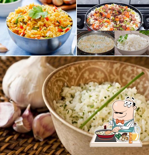 Arroz frito em Vallent Assados & Cia Disk Frango Assado