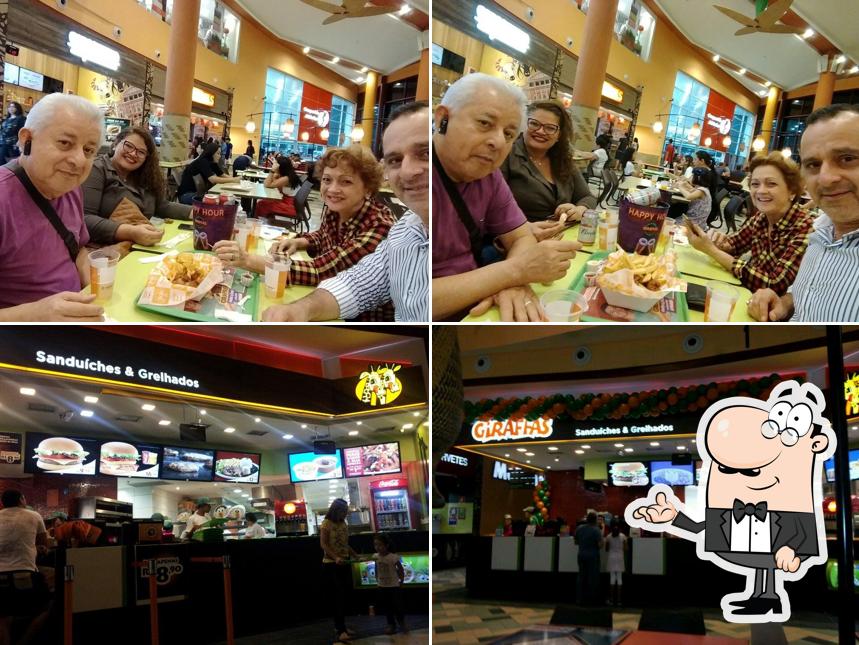 Veja imagens do interior do Giraffas Shopping Manauara