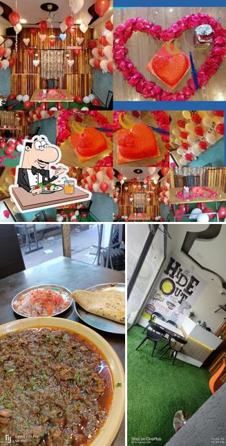 Among various things one can find food and birthday at Hideoutcafé