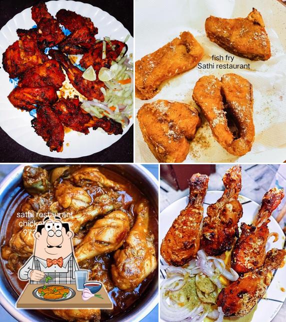 Chicken wings at Sathi Restaurant