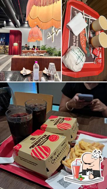 Enjoy a drink at Burger King