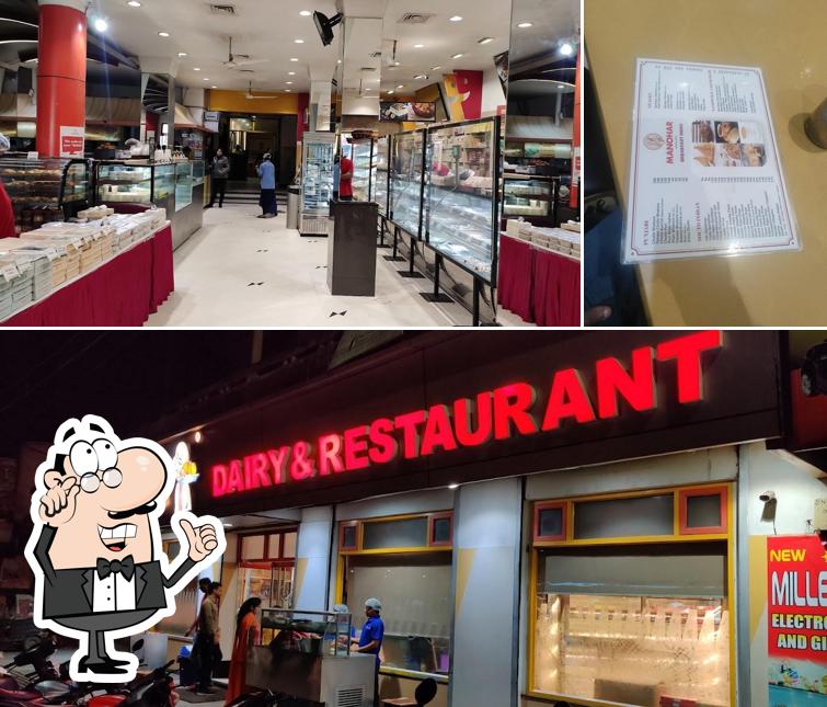 The interior of Manohar Dairy