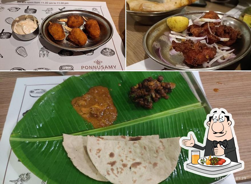 Food at Ponnusamy Hotel