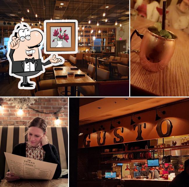 L'intérieur de Gusto Italian Grill & Bar