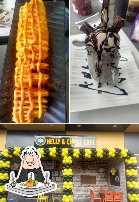 Food at Helly & Chilly Cafe