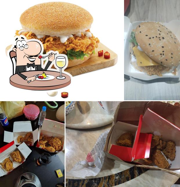 Pulled pork sandwich at KFC