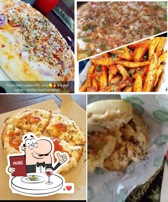 Food at Ice and Spice Corner
