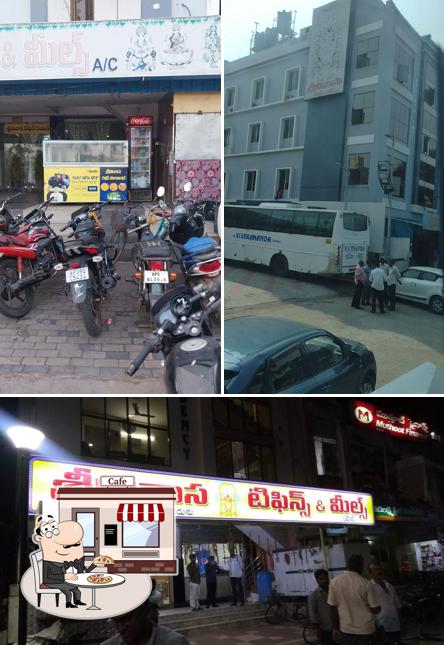 Enjoy the view outside Srinivasa Tiffin Centre