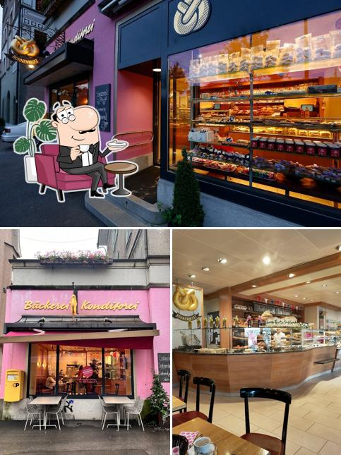 Tra le diverse cose da Bäckerei Bohnenblust si possono trovare la interni e esterno