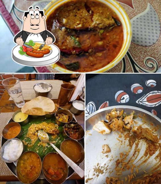 Meals at Andhra Kodi Pulao