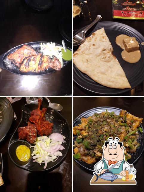 Grilled salmon at Dawat