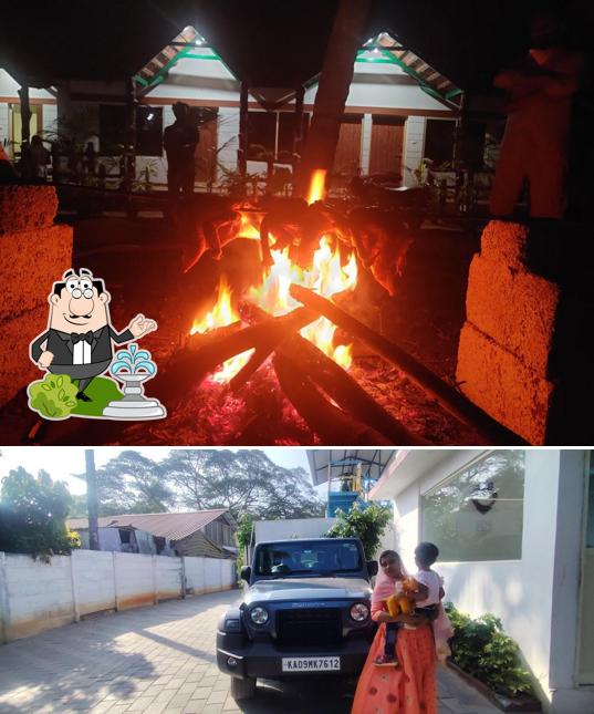 Enjoy the view at the outside area of Ss home stay &cottages
