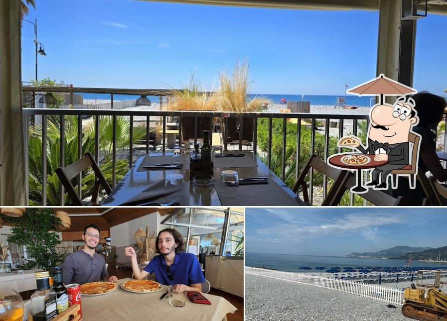 La foto di esterno e cibo da Ristorante Pizzeria Miramare