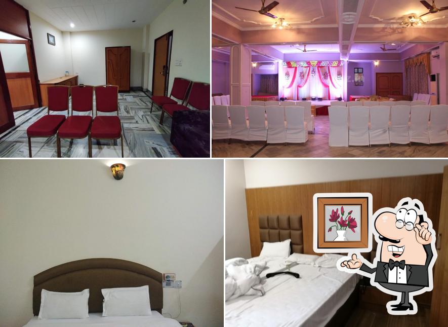 The interior of Hotel Surabhi International