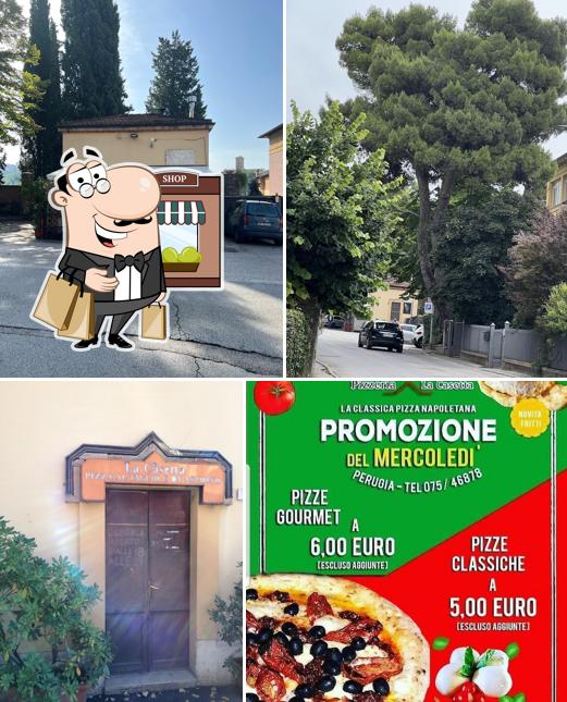 Goditi la vista dall'area esterna di Pizzeria La Casetta