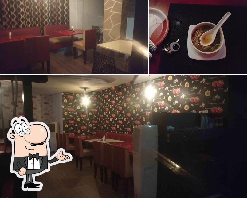 The restaurant's interior and beverage