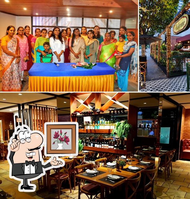 O interior do Balcone