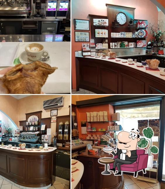 Tra le varie cose da Cafeteria Veronesi si possono trovare la interni e cibo