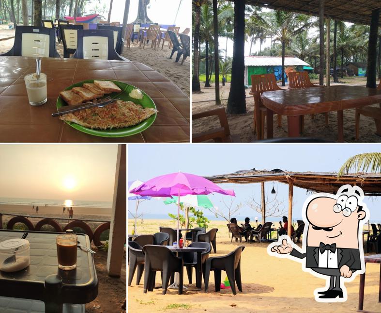 The interior of Coconut tree cafe