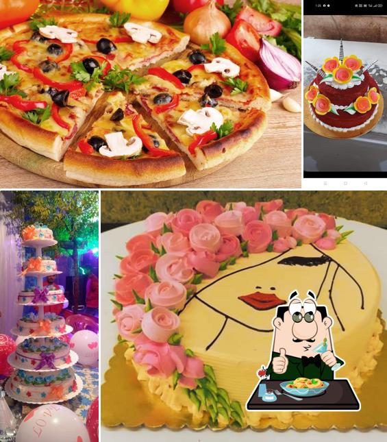 Food at Sunrise pizza Bakery