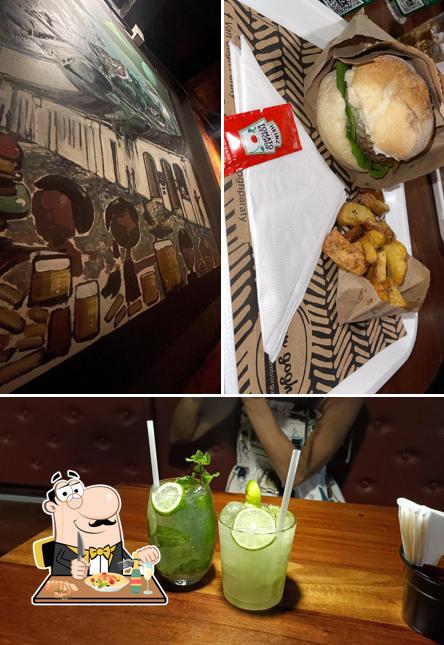 Comida em Van Gogh Hamburguería