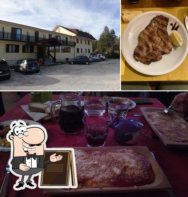 Puoi goderti l'aria fresca da seduto all'esterno di Hotel Monte Velino