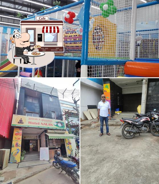 The restaurant's exterior and play area