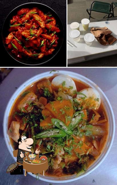 The picture of food and interior at Knights Kitchen