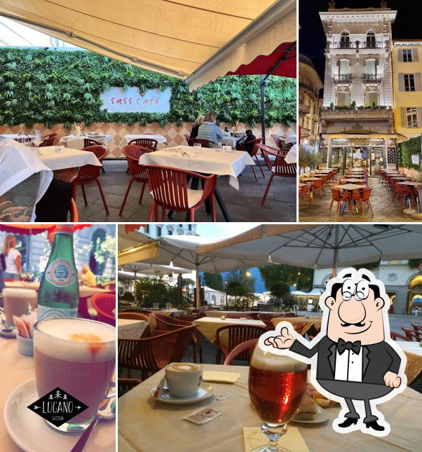 Gli interni di Sass Café