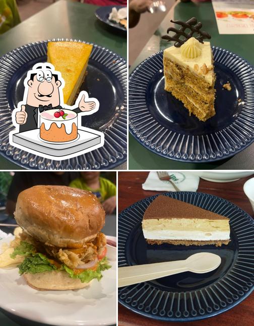 Carrot cake at India Brew House