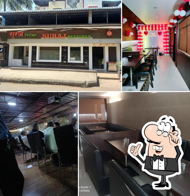 Take a seat at one of the tables at Sunrise Restaurant